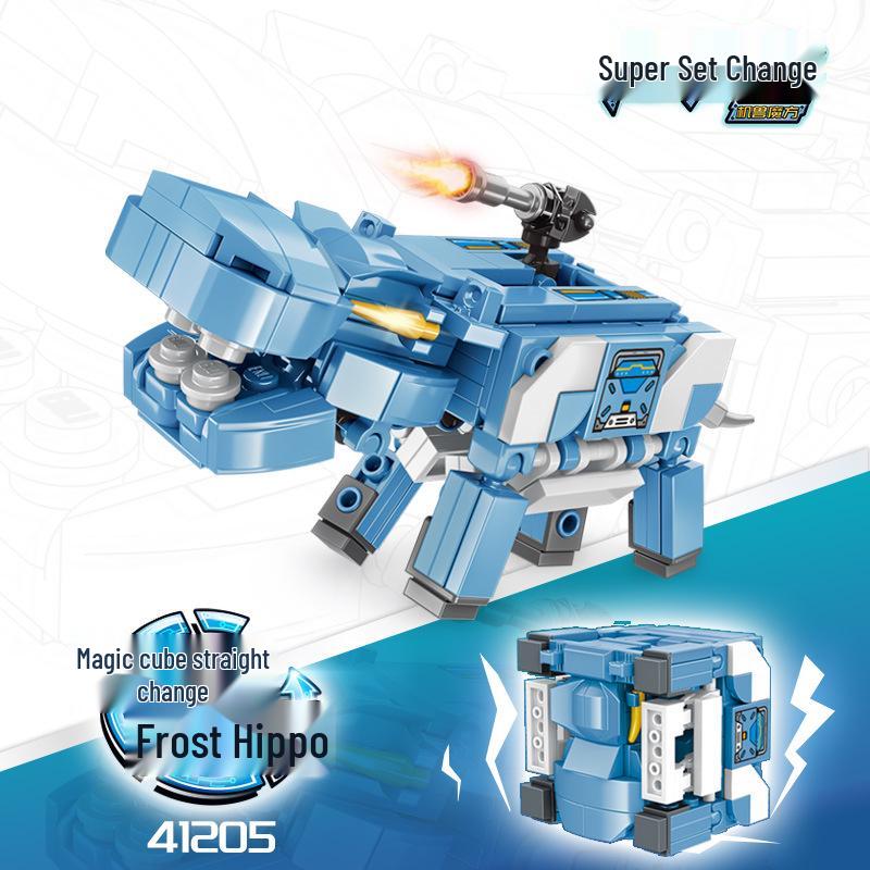 Qimeng Robot Beast Building Blocks: Swift Tyrannosaurus & Thunder Phantom Dragon 41201-412206 Series.