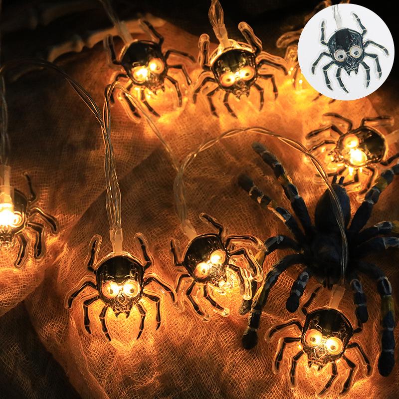 Halloween Pumpkin & Ghost String Lights for Outdoor Decoration and Party Atmosphere