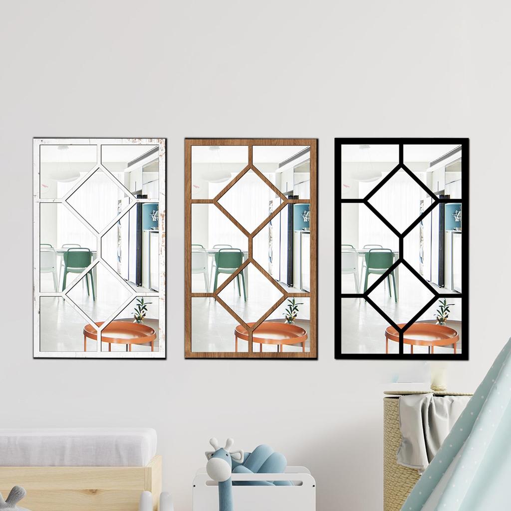 Imitation Window Wall Mirror Ideal Gift Minimalist Home Decor Wall Decor for Kitchen Bedroom Farmhouse Bathroom Living Room