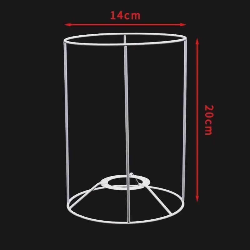 Handgeknüpfte Seilkunst DIY Lampenschirmrahmen: Runde & Eckige Eisenbeschläge für Tischlampen