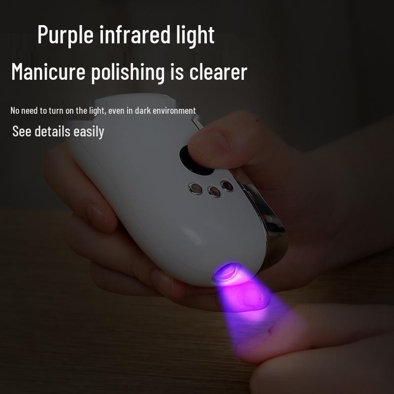 2-in-1 Baby Electric Nail Grinder & Anti-Pinch Clipper with Double-Head Smart Display & Multifunctional Scissors