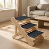 Wooden Pet Staircase Portable Adjustable Dog Ramp for Sofa Access