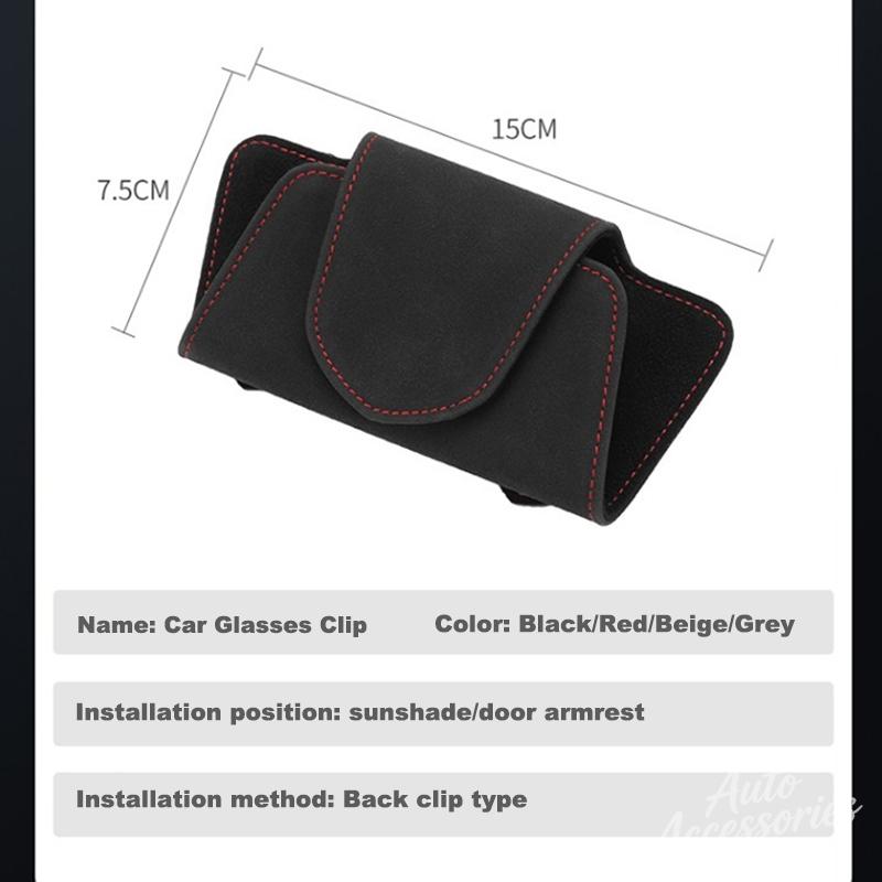AGTZC1 Car Glasses Storage Sunglasses Storage Holder Interior Accessories For Porsche Panamera Cayenne Taycan 911 718 Macan Carrera-GT