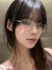 Harajuku Metal Square Frame Glasses Y2K Women'S Retro Small Glasses Girls Japanese Glass Eyewear Decorative Anti-Blue Eyeglasses