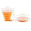270MLMini Retractable Cup Folding Cup SiliconeOutside Travel Portable Teacup Coffee Drinking Mug with Lid High Quality Practical Daily Use