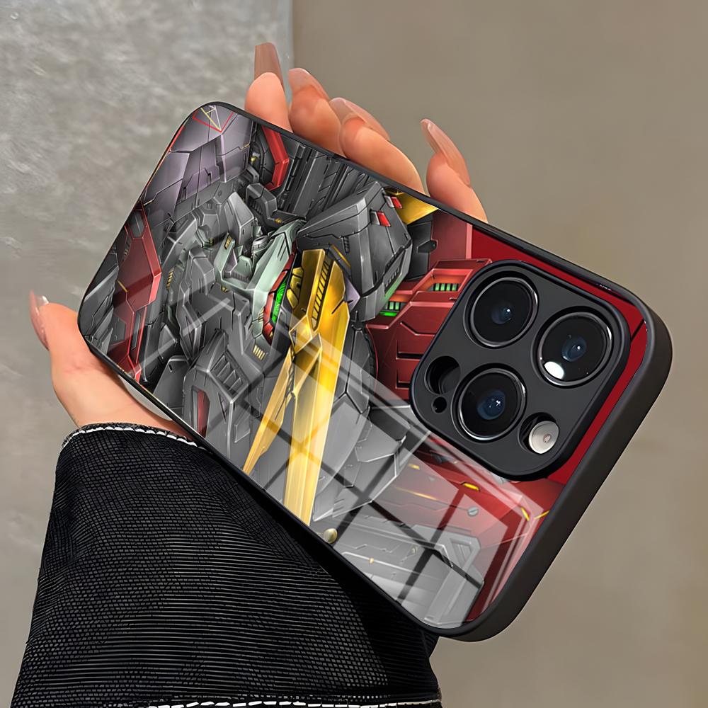 G-Gundam Phone Case For IPhone 17 Pro Max 16 15 14 Pro Max 13 11 X Xs Xr 8 7Plus Glass Cover