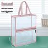 Large Capacity Transparent Double-Layer PVC Document Bag