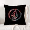 VVolcomS LOGO Cushion Cover Natural Linen Organic Fabric DoubleSided Printing Sofa Home Decor Breathable Bed Pillow