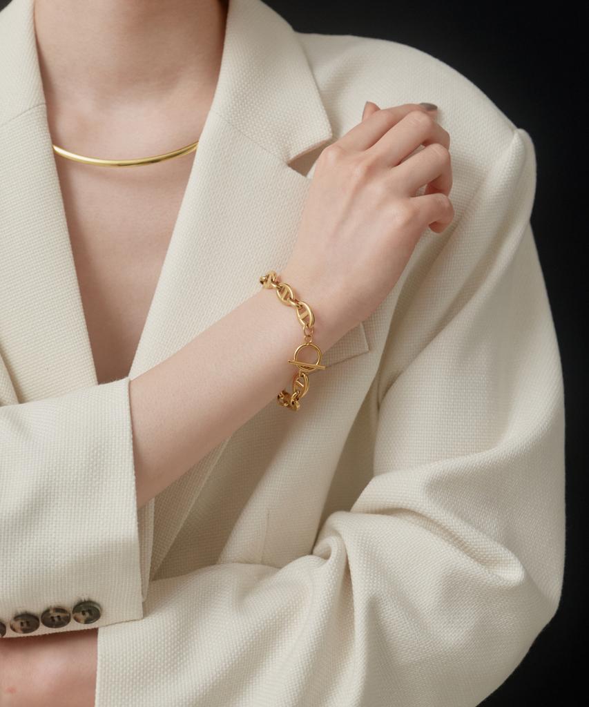 Novice Tokyo Marina Chain Bracelet [Stainless] / Gold