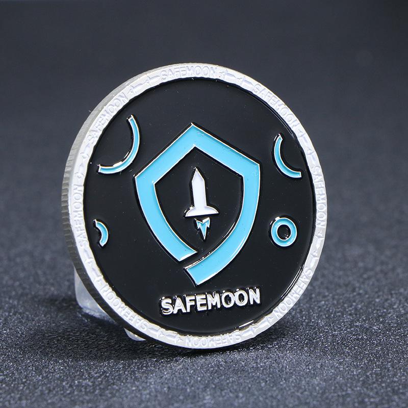 Safe Moon Coins, Safe Month, Silver Commemorative Medals, Decorative Coins, Silver Coins, Gifts, Rocket Coins