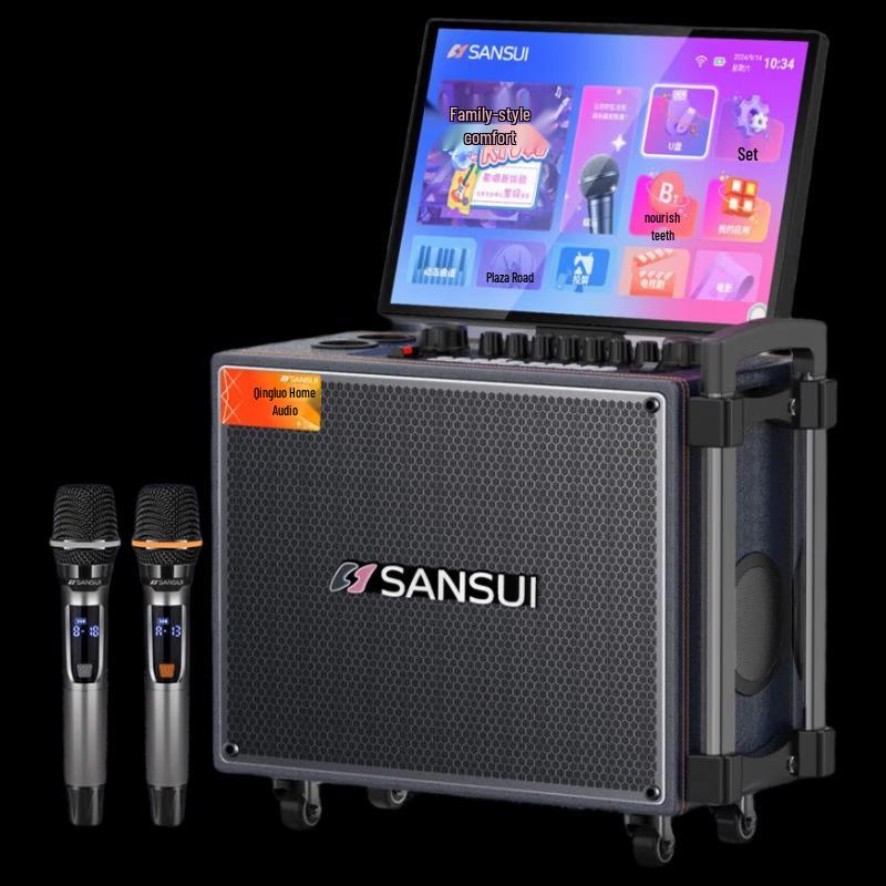 SANSUI Q065 Outdoor Portable Karaoke Speaker CN plug (adapter included) (CN version)