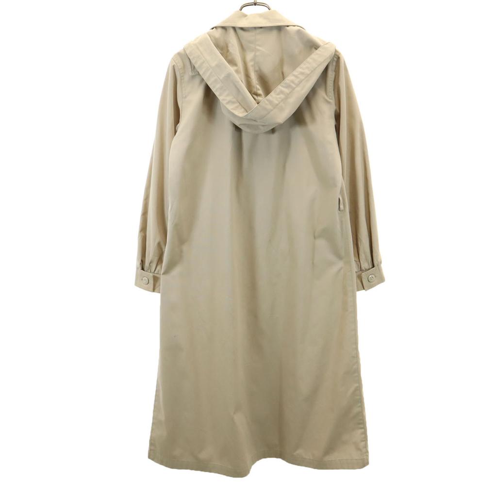 LONDON FOG 80s vintage Hooded Stainless collar coat 8 beige Women Used