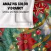 JQ Licensing Spirit of Christmas Silky Poinsettia Supersoft Blanket