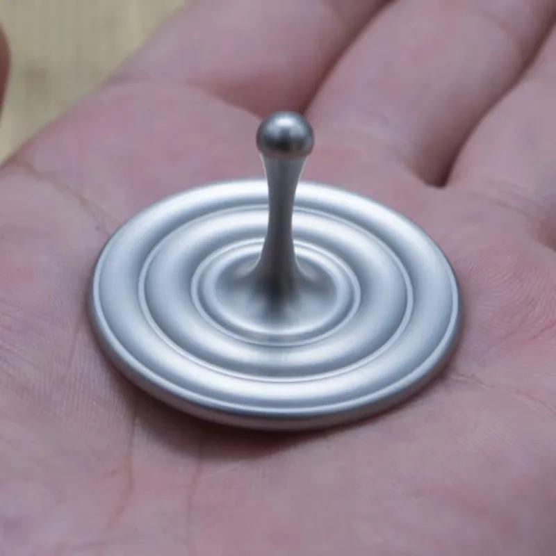 Rotating Gyro Spinning Top Magnetic Metal Water Drop Fingertip Hand Spinner Desk Fidget Toys For Adults Kids Antistress Funny