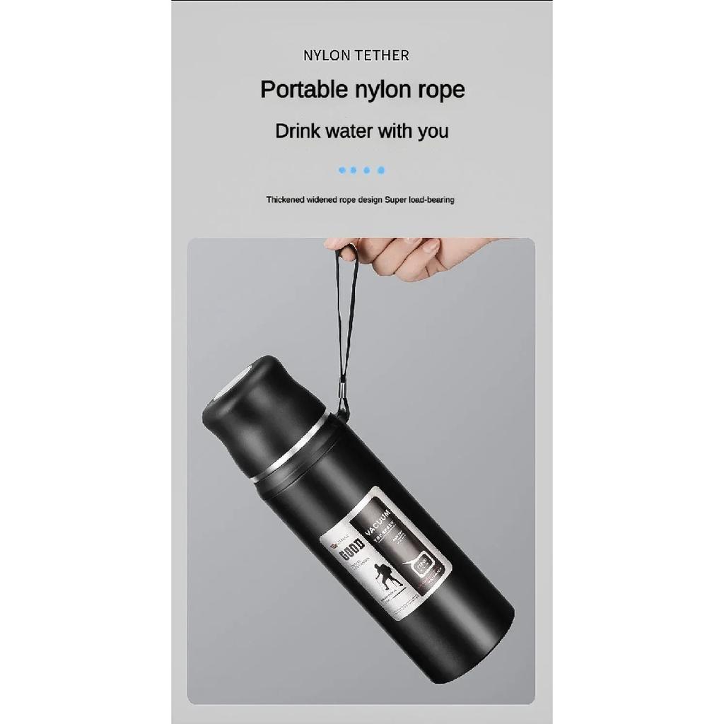 Stainless Steel Thermos Tumbler Leakproof Sports Bottle Insulated Cups Tea Coffee Water Bottles Outdoor Travel Thermal Cups
