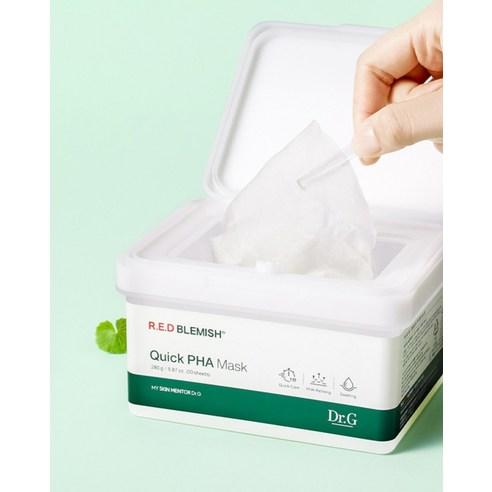 [Quick Soothing] Dr.G Red Blemish Quick PHA Mask Gentle Exfoliating & Soothing Sheet Mask 30pcs