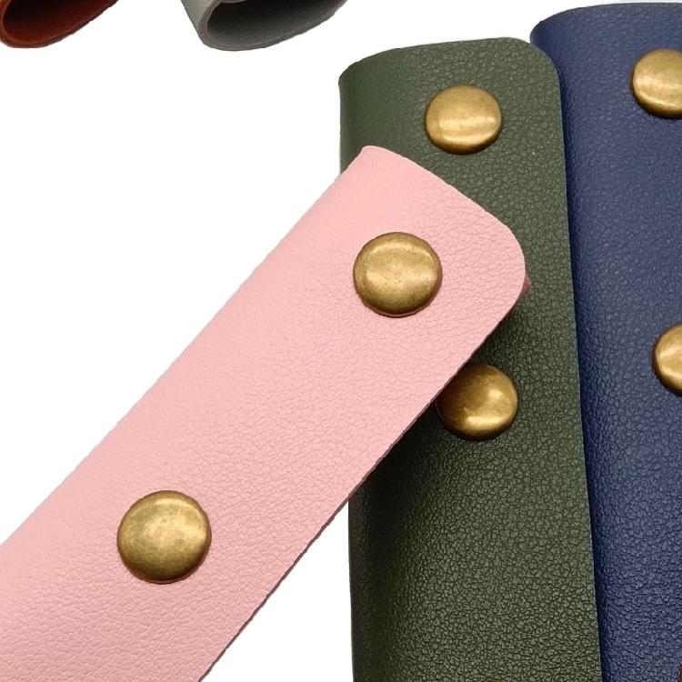 Flexible PU Leather Handle Cover Providing Slip Resistant Surfaces Reliable Fixing Snap Attachment For Handbag