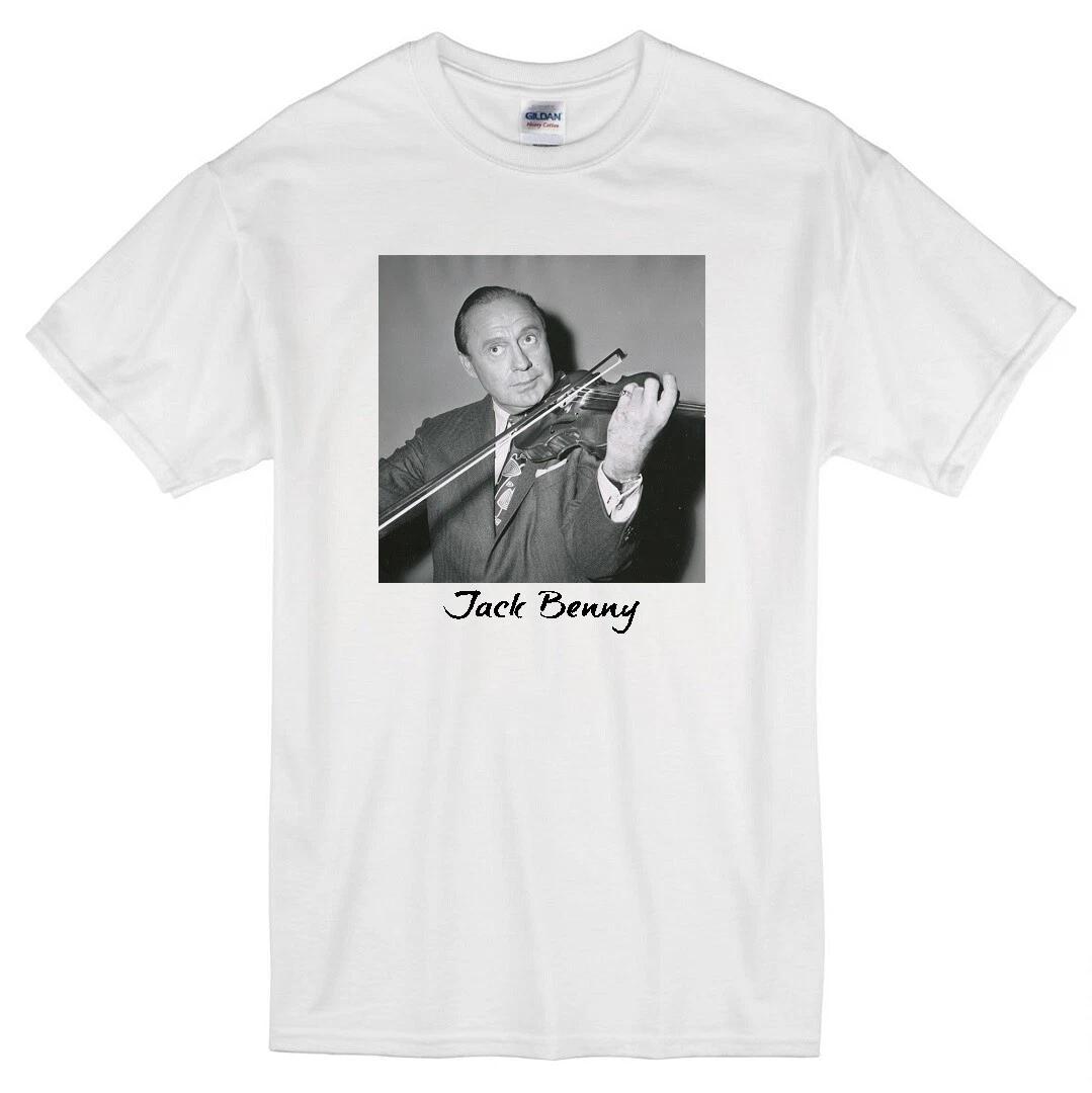 

JACK BENNY VIOLIN TV HOLLYWOOD MOVIE STAR RETRO WHITE T-shirt XL