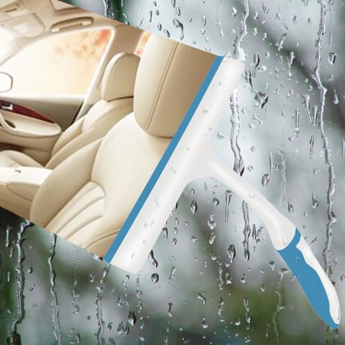 Setokaya Silicone Glass Squeegee, Water-Draining Wiper, T-Shaped Squeegee for Cleaning Car Glass, Windows, Baths, and Bathrooms (GSQ-02)