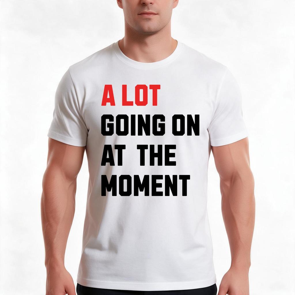 A Lot Going On At The Mounisext Tshirt Summer Casual Cotton Tee Oversized Streetwear Tops Vintage Graphic Print 100 Cotton