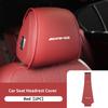 Leather Car Headrest Protect Cover Universal Interior Accessories For Mercedes Benz AMG W204 W205 W203 W211 W201 W210 W108 W124 SW6