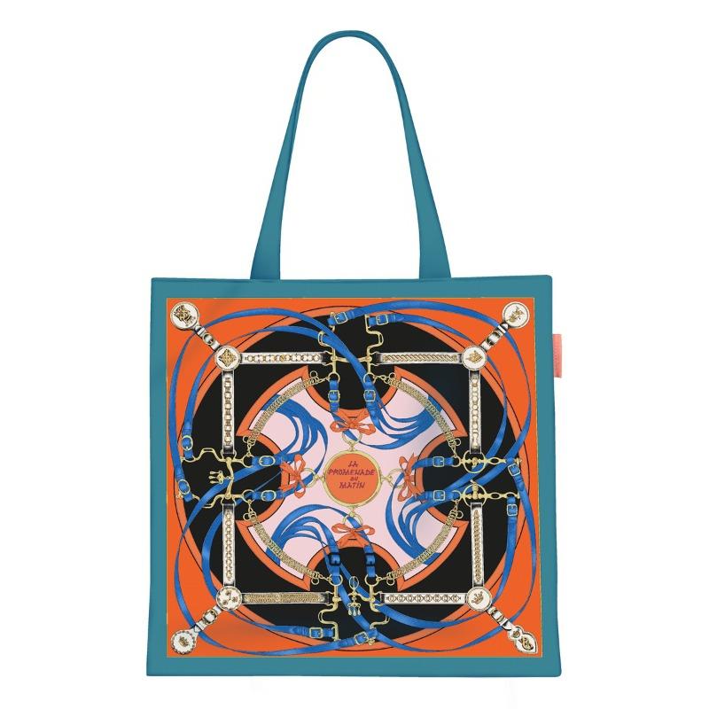 Spring new printed handbag women's oil painting series handbag shoulder bag tote bag fashion canvas bag