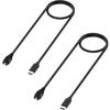 2PCS For Garmin Approach S10 S40 S60 G12 S12 S42 Vívoactive 3 4 4S, Instinct USB Charger Smartwatch Replacement Charger