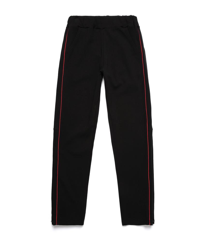 P.P.P Zip Track Pants (Black/Red)