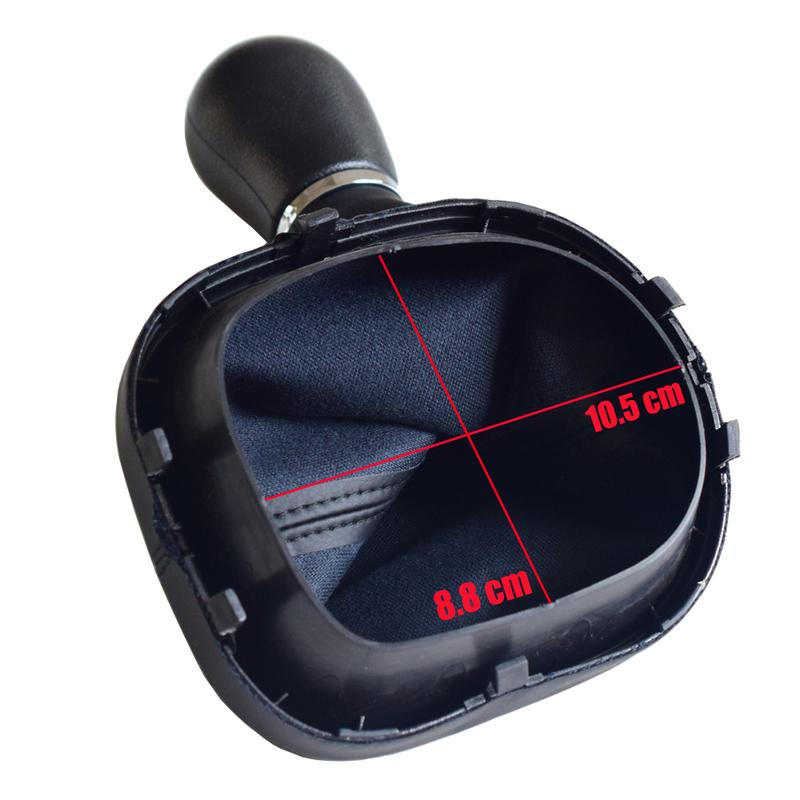 Car Accessories Manual 5/6 Speed Gear Shift Knob Gear Stick Gaiter Boot For Volkswagen VW Touran 2003-2010 Caddy MK2 2004-2009