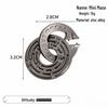 Zinc Alloy Kongming Puzzle Lock: Disentanglement Ring Educational Toy