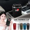 Stainless Steel GR Gazoo Racing Emblem Coffee Thermos Bottle Thermal Mug For Toyota Rav4 Corolla Camry Aqua Yaris Cross Auris