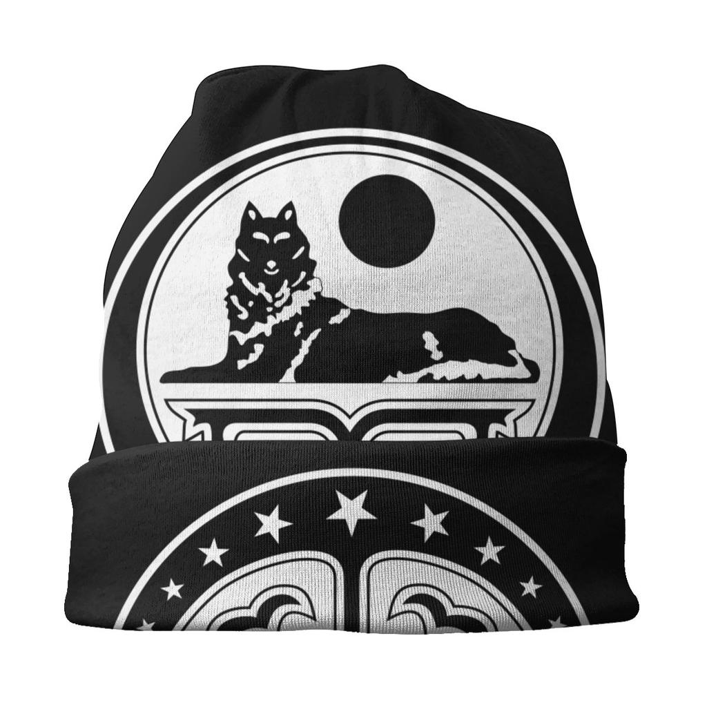 Winter Warm Chechen Coat Of Arms Bonnet Femme Slouchy Beanie Hat Hip Hop Chechnya Ski Skullies Beanies Cap for Unisex Women