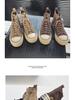2025 Men's Retro High-Top Canvas Sneakers with Thick Sole for Height Boost - Versatile Casual Shoes for Spring