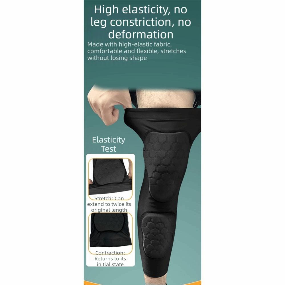Breathable Compression Knee Sleeves Lightweight Knee Protection Pad Kids Padded Knee Pad  Football