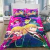 Anime Oshi No Ko Duvet Cover Pillowcase Bedding Set Kids Boy Girl Bedroom Decoration 2/3piece set Single/Double/Queen Large Size