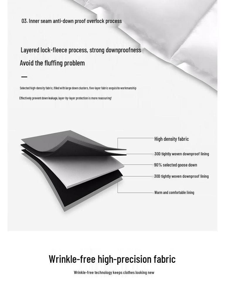 Xue Zhong Fei Men's Warm Goose Down Workwear Pants