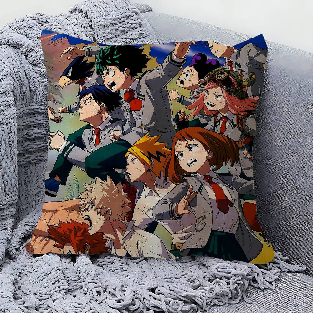 My Hero Academia Cool Cartoon Cushion Cover Polyester Sofa Cushions Decorative Throw Pillows Home Decoration Pillowcover