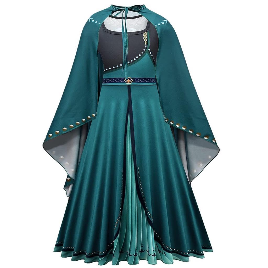 

[Dressy Daisy] Костюм принцессы Анны для девочек ясельного возраста, коронационный, косплей, детская юбка, платье Снежной королевы, костюм на Хэллоуин, размер 12-14 лет 150