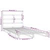 Solid Wood Bed Frame Without Mattress 90x200 Cm Pine Wood