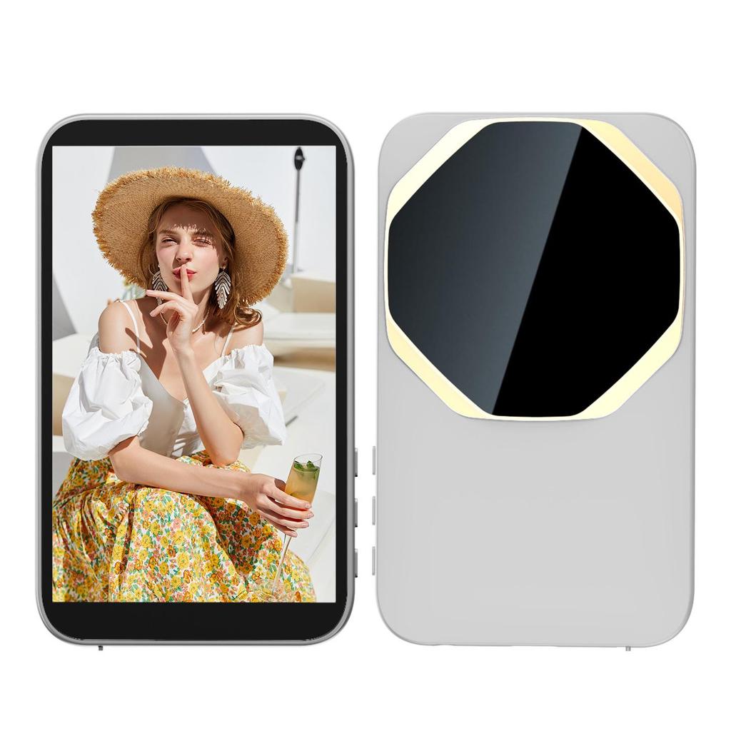 Mini Specchio Schermo Selfie Posteriore Magnetico - Ideale per Live Streaming e Mirroring dello Schermo del Telefono