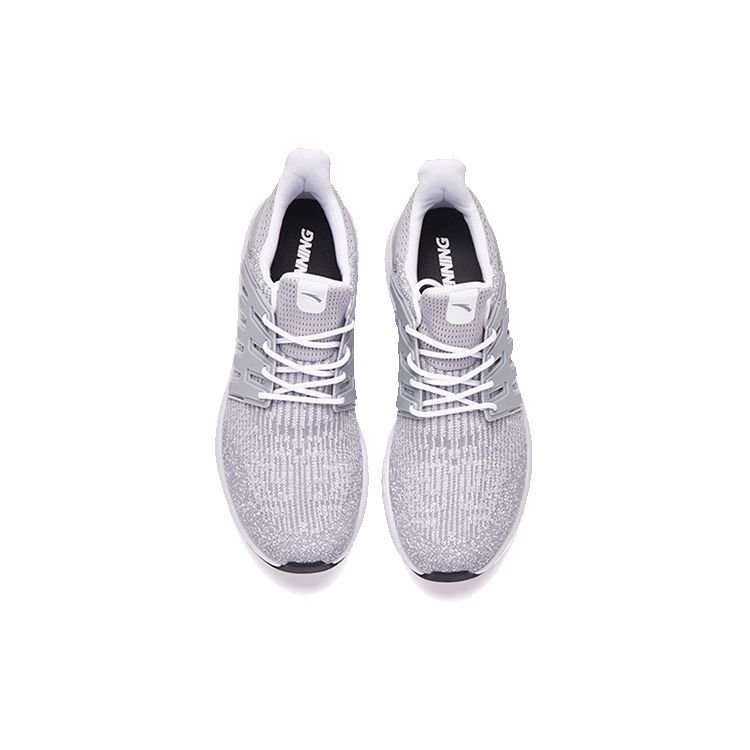 Anta Breathable Low-Top Running Shoes Men Sneakers Gray White 91815555-3