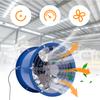 Ventilator Axial Antiexplozie 16" - 1.5CP IP55 Suflantă de Ventilație din Aluminiu pentru Ateliere de Fabrică, Ventilator de Canal 3800CFM cu Motor Anti-Scântei