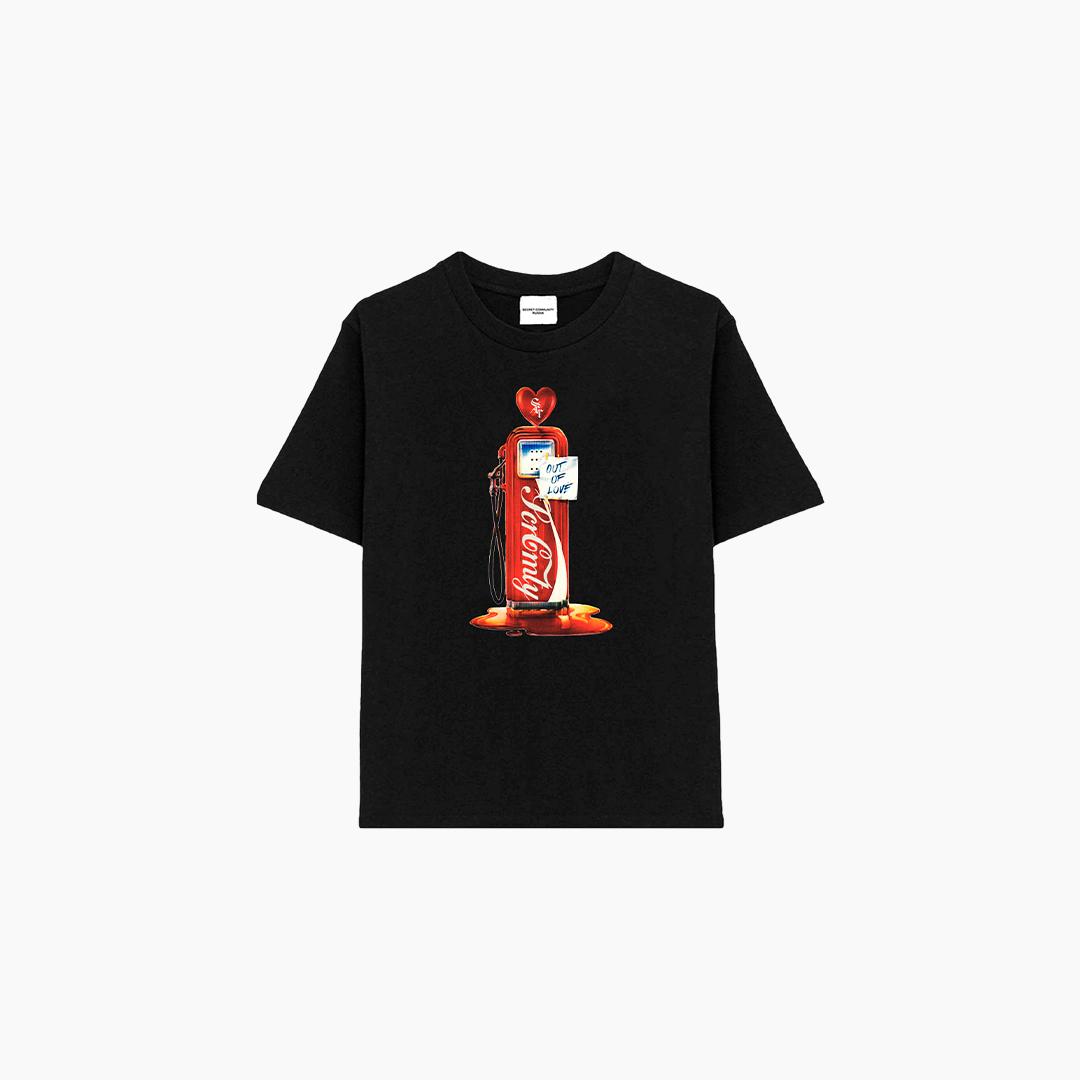 

couples European and American Character Cartoon Letter Printed T-shirt for Men Harajuku Casual Pure Cotton Loose Short Sleeve S