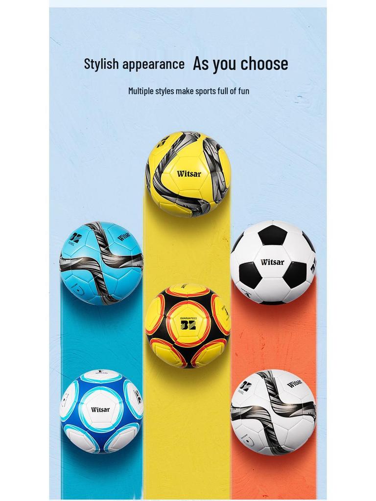 Youth Machine-Stitched Football: Sizes 3, 4 & 5 for Kids & Students Training