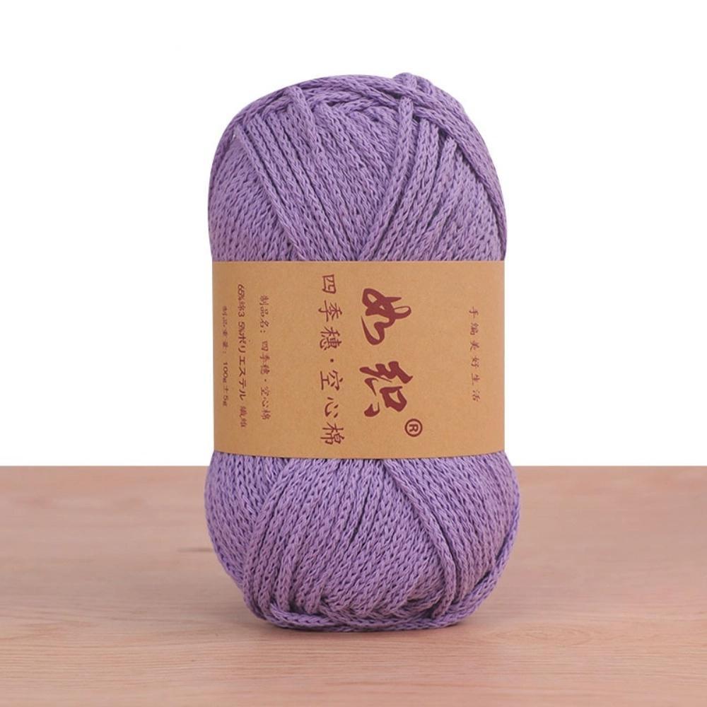 85M/roll Crochet Thread Macrame Rope 65% Cotton Wool Line Yarn  Knitter Crochet Bag
