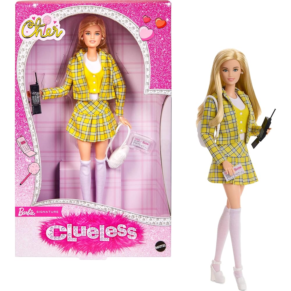 

Игровой набор Barbie Clueless 30-й юбилей Signature Black Doll с домом для детей от 6 лет