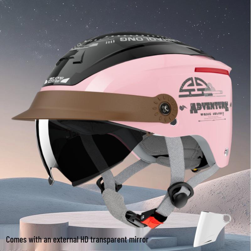Junhao 3C Certified Universal Half Helmet: Breathable, All-Season Sun Protection for Men & Women.