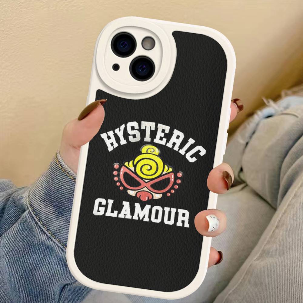 H-Hysteric Cute M-Mini Phone Case For IPhone 11 12 13 14 15 16 Pro Max Plus Leather Cover