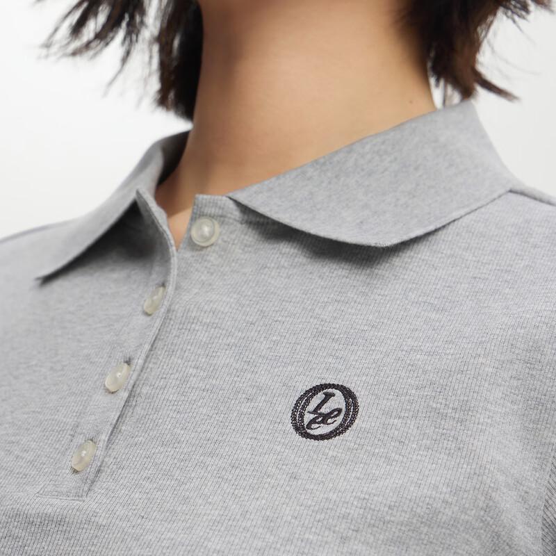 Lee Women's Short Sleeve Slim-Fit Logo Polo Shirt