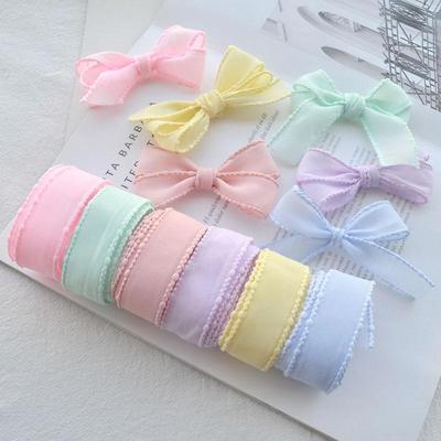 Kendin Yap Takı, Saç Tokaları ve Aksesuarlar İçin Davul Kenarlı 25MM Yaylı Tül